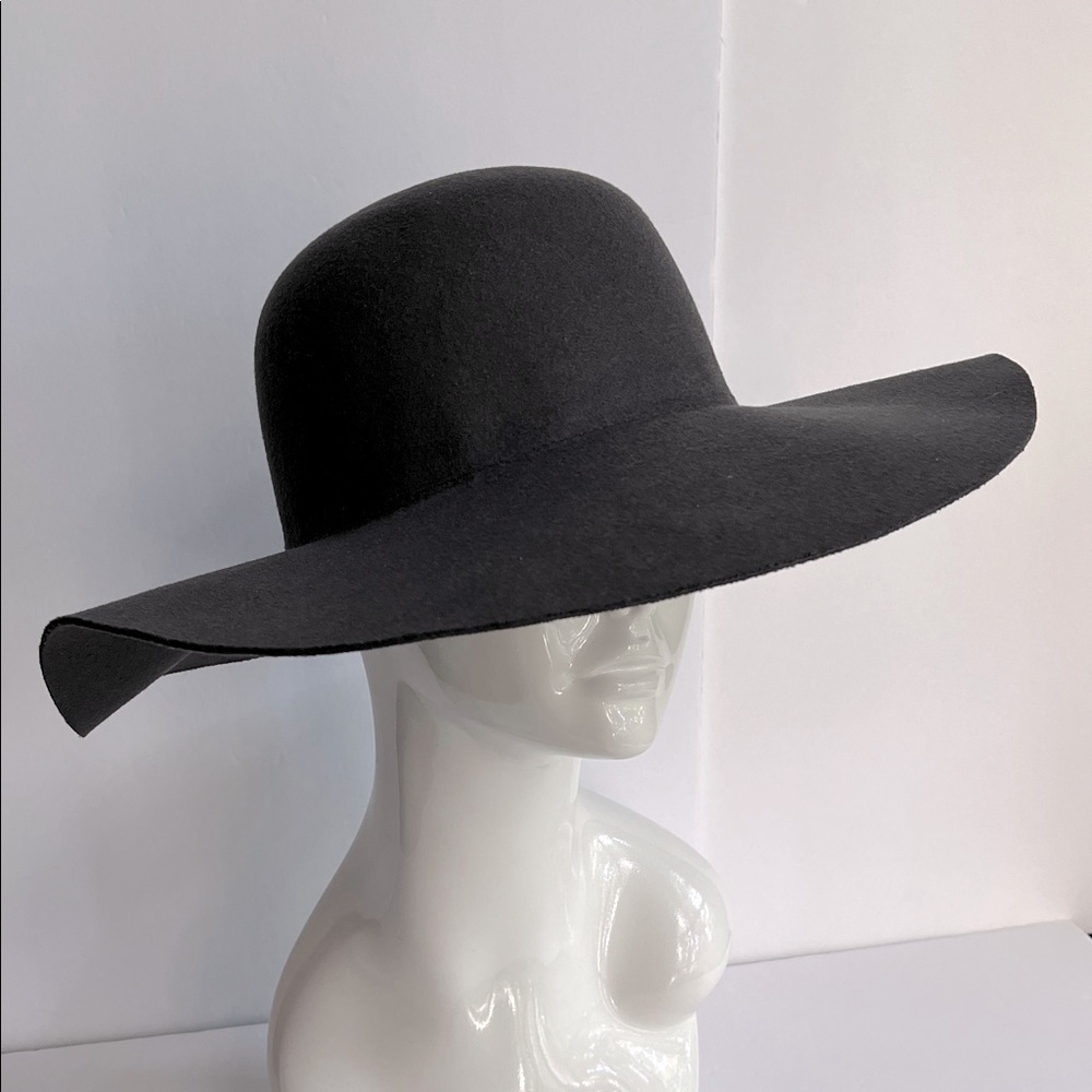 Gray Felt Hat Dark Olive Green - Picture 3 of 8